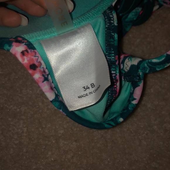 Floral bathing suit top - Picture 3 of 3